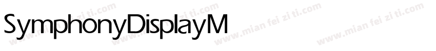 SymphonyDisplay Medium字体转换